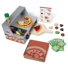 Ξύλινο σετ παιχνιδιού Melissa and Doug Πάγκος για πίτσες 9465