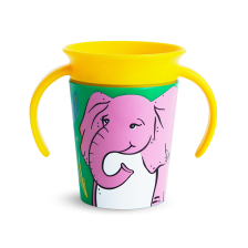 Ποτηράκι Εκπαιδευτικό Miracle Munchkin 360 WildLove Elephant 177ml