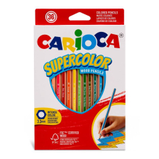 Ξυλομπογιές CARIOCA Supercolor, 36 χρωμάτων.