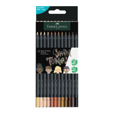 Ξυλομπογιές Faber-Castell Black Edition, Nude αποχρώσεις, 12 χρωμάτων.