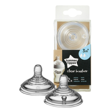 Βρεφικές θηλές Tommee Tippee Easi-Vent Medium 2 σταγόνες, 3 μηνών+ 2 τεμαχίων, ΤΤ0005.