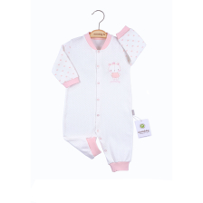 Φορμάκι βρεφικό ολόσωμο CICCIM BABY Καρδούλες Ροζ Μέγεθος 62-74 εκ. 4595