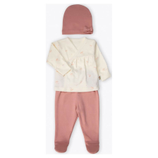 Βρεφικό σετ Bebetto ORGANIC WELCOME BABY 3 τεμαχίων, 0-3 μηνών, Z1164.
