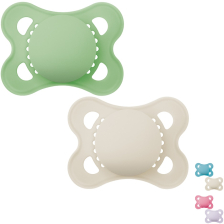 Πιπίλα MAM Original Pure Soother Solid 2-6 μηνών, με κουτί αποστείρωσης, 2 τεμαχίων.