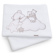 Χειμερινή βρεφική κουβέρτα Italbaby SOGNI DORO 110x150 εκατοστών, Pique, Dove Grey.