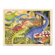 Πάζλ ξύλινο με δεινόσαυρους Melissa and Doug σε πλάισιο19066