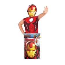 Παιδική αποκριάτικη στολή Rubies T-shirt με μάσκα Iron Man Σιδερένιος άνθρωπος 620971.