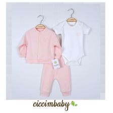 Βρεφικό σετ Ciccim Baby 3 τεμαχίων, 6-12 μηνών, 4703.