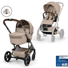 Καρότσι μωρού 2 σε 1 Cybex Balios S Lux New, με πτυσσόμενο πορτ-μπεμπέ για νεογέννητο Fold Cot.