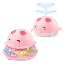 Βρεφικό παιχνίδι 2 σε 1 Raya Toys Γουρουνάκι που πιτσιλίζει νερό, με μουσική και φώτα.