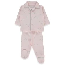 Βρεφική πιτζάμα Bebetto Organic Sleepy Sheepy, 0-6 μηνών, F1448.