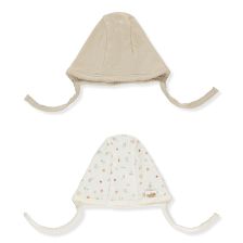 Βρεφικός σκούφος Bebetto My Mushroom, Μπεζ, 2 τεμαχίων, 0-6 μηνών, C1102.