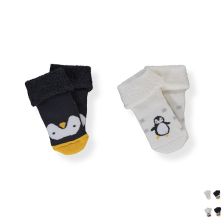 Βρεφικές κάλτσες Bebetto Skier Penguin, 2 τεμαχίων, 0-36 μηνών, S650.