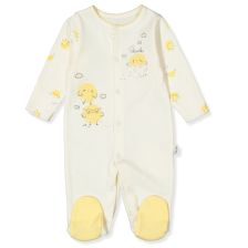 Βρεφική ολόσωμη φόρμα Bebetto Chick chick, Εκρού, 0-6 μηνών, T3799.