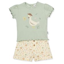 Βρεφικό σετ Bebetto Cute Duck, Μέντα, 2 τεμαχίων, 6-36 μηνών, K4660.