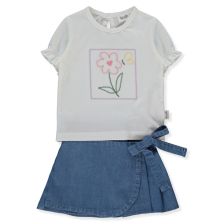 Βρεφικό σετ Bebetto Flower Girl, 2 τεμαχίων, 6-36 μηνών, K5320.