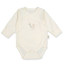 Βρεφικό κορμάκι Bebetto Organic Farm, Εκρού, 0-3 μηνών, T3829.