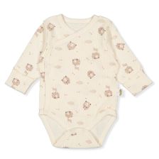 Βρεφικό κορμάκι Bebetto Organic little lamb, Εκρού, 0-3 μηνών, Τ3941.