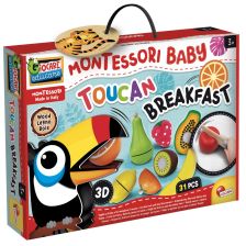 Ξύλινα φρούτα Lisciani Montessori Toucan πρωινό.