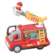 Παιδικό εκπαιδευτικό πυροσβεστικό όχημα Raya Toys Fire Engine, με αξεσουάρ, φώτα και ήχο.