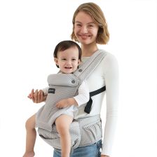 Εργονομικός μάρσιπος 2 σε 1 Momcozy Move2Fit, 0-36 μηνών, Air Mesh Γκρι.