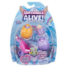 Σετ παιχνιδιού αυγά έκπληξη Spin Master Hatchimals Alive Hatch N' Stroll , με 4 αξεσουάρ.