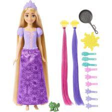 Κούκλα για χτενίσματα Mattel Disney Princess Ραπουνζέλ με 15 αξεσουάρ.