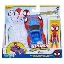 Σετ παιχνιδιού Hasbro Spidey and His Amazing Friends, με αυτοκινητάκι και αξεσουάρ, F6776.