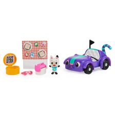 Σετ παιχνιδιών Spin Master Gabby's Dollhouse Carlita и Pandy Paws, Φιγούρα,αυτοκίνητο και αξεσουάρ.