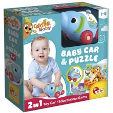 Παιχνίδι αυτοκίνητο Lisciani Carotina Baby Ελέφαντας με παζλ.