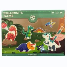 Σετ 6 τεμαχίων παζλ Raya Toys Dinosaur, 22 τεμαχίων με αξεσουάρ χρωματισμού.