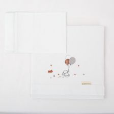 Σετ βρεφικά σεντόνια Bimbidreams Jolie, 3 τεμαχίων, 50 x 80 εκατοστών.