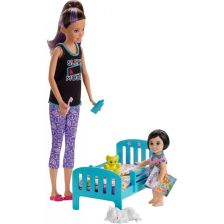 Σετ Mattel BARBIE Babysitter Ήρθε η ώρα για ύπνο