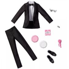 Σετ Mattel Barbie Νυφικό κοστούμι του Ken και αξεσουάρ, GWF11.