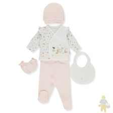 Σετ για νεογέννητο Bebetto HAPPY GARDEN, 5 τεμαχίων, 0-3 μηνών, Z870.
