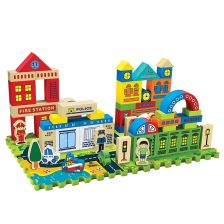 Κατασκευή Raya Toys Πόλη, με μαλακά μέρη , επιπλέει στο νερό,108 εξαρτήματα.