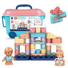 Τουβλάκια Raya Toys Παραμύθι, σε κουτί με ρόδες, 60 τεμάχια