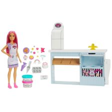 Κούκλα Mattel Barbie με αρτοποιείο και αξεσουάρ.