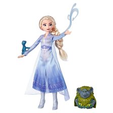 Κούκλα και φιγούρα Hasbro FROZEN 2 ELSA with PABBIE & SALAMANDER E6660