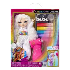 Κούκλα MGA Rainbow High AirBrush & Create, με αξεσουάρ.