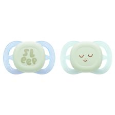 Ορθοδοντικές πιπίλες Philips Avent Ultra Start Night, 0-2 μηνών, με κουτί, 2 τεμαχίων.