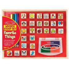 Σφραγίδες ξύλινες Melissa and Doug Αγαπημένα πράγματα 19362