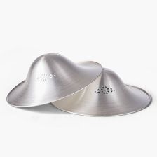 Προστατευτικά θηλών Momcozy Silver.