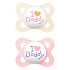 Πιπίλα MAM Original I Love Daddy, 2 τεμαχίων, 2-6 μηνών.