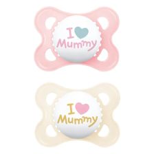 Πιπίλα MAM Original I Love Mummy, 2-6 μηνών, 2 τεμαχίων.