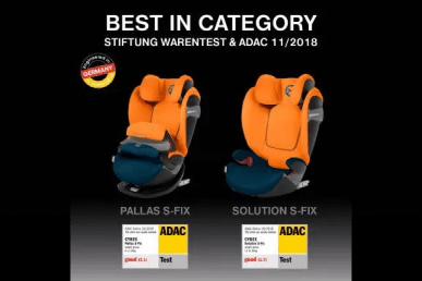 CYBEX – ΝΙΚΗΤΗΣ ΤΩΝ ΤΕΣΤ ΓΕΡΜΑΝΙΚΗΣ ΕΝΩΣΗΣ ΚΑΤΑΝΑΛΩΤΩΝ STIFTUNG WARENTEST OT 11.2018