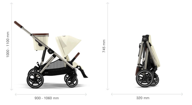 Бебешка количка за близнаци Cybex Gazelle S 2023