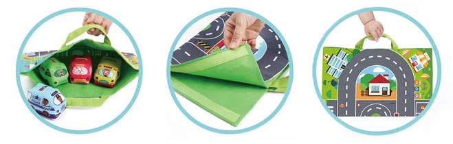 Килимче за игра за бебе с меки колички