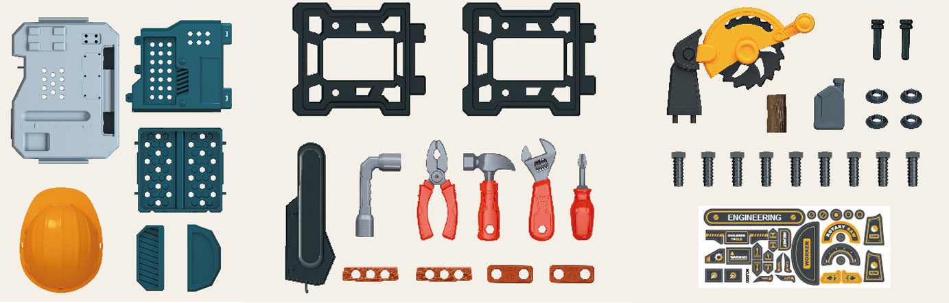 Детска работилница с инструменти Raya Toys Engineer Tool Table 37 ч.