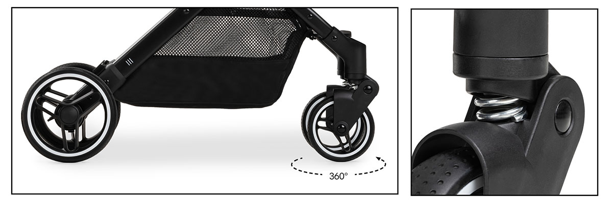 Бебешка лятна количка Hauck Travel N Care Plus, Black